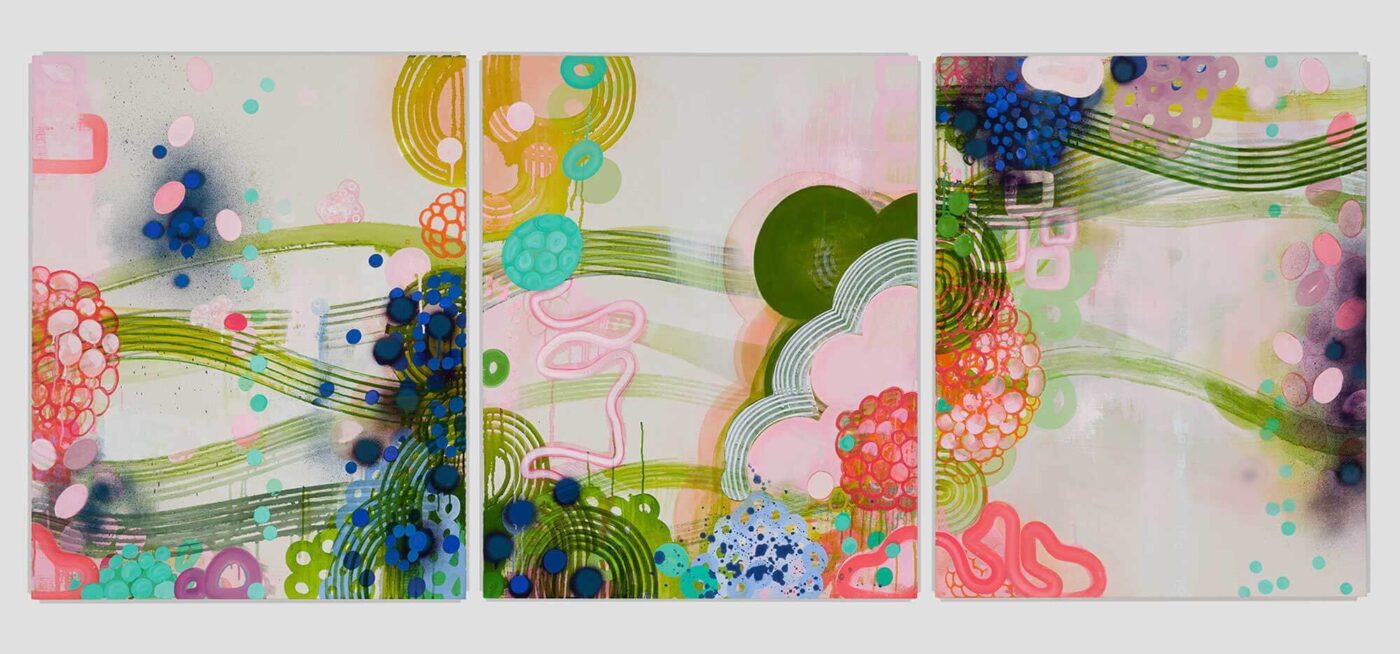 tryptich oil painting