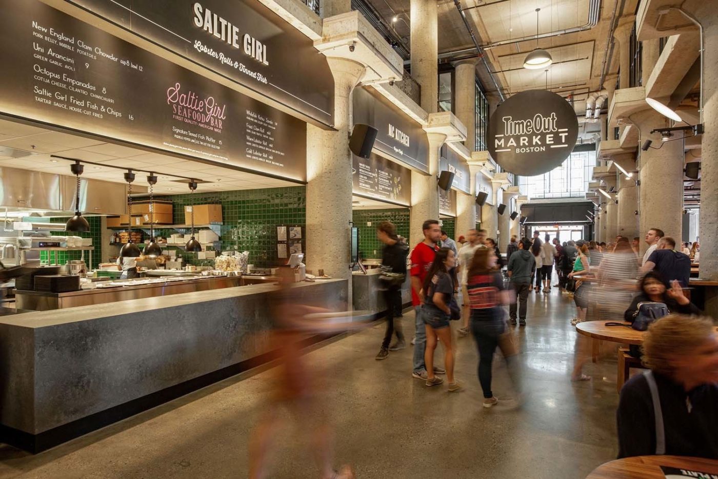 Interior of Time Out Market Boston