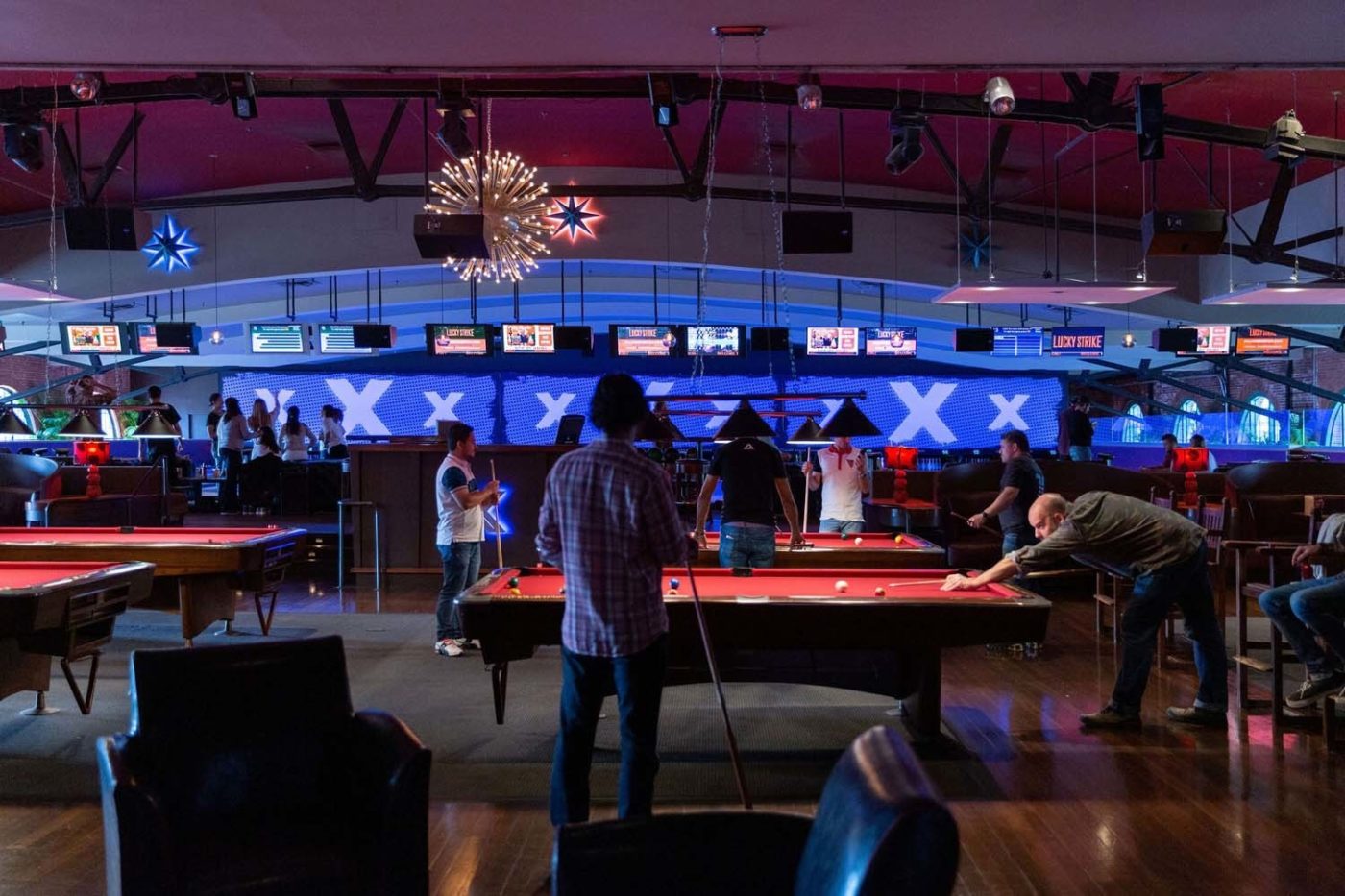 Interior of Lucky Strike Social